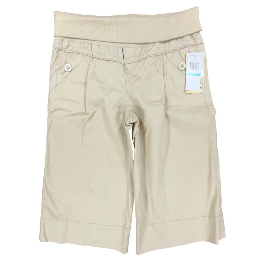 Jolt Y2K Bermuda Shorts Girls 16 Khaki Tan Cotton Blend NWT New